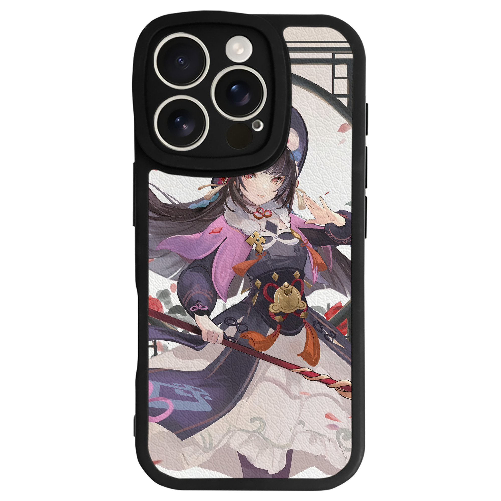げんし神 genshin 【iPhone 16シリーズ対応】シリコンスマホケース（レザー調） 材質：シリコン